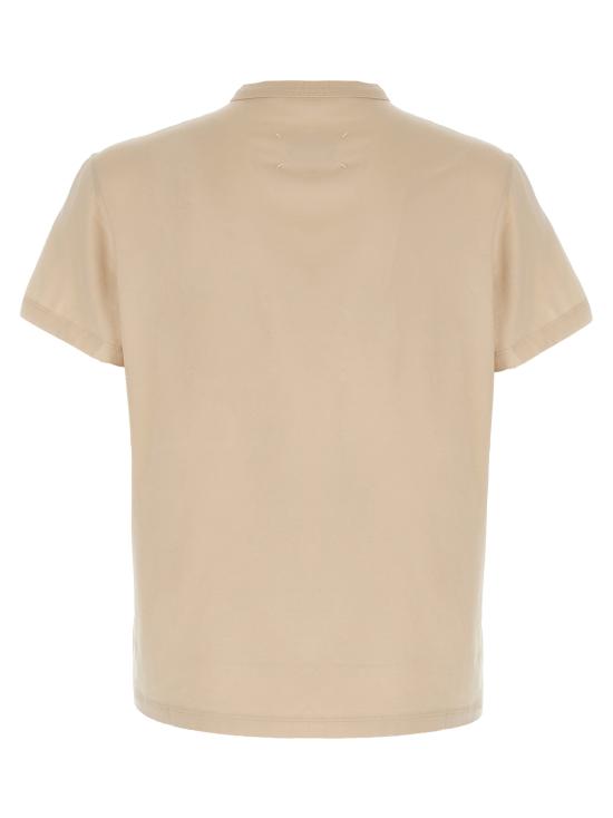 25SS 마르지엘라 디스토티드 로고 티셔츠 S30GC0701S22816106 Beige - MAISON MARGIELA