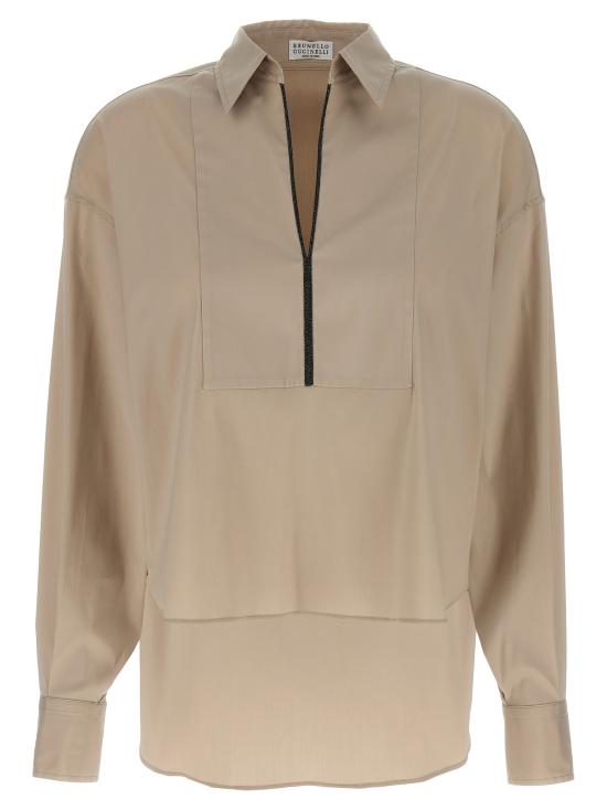 25FW 브루넬로 쿠치넬리 블라우스 M0091EA105C7498 Beige