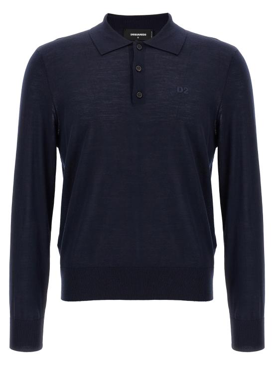 25FW 디스퀘어드2 폴로 티셔츠 S75HA1384S18310477 Blue