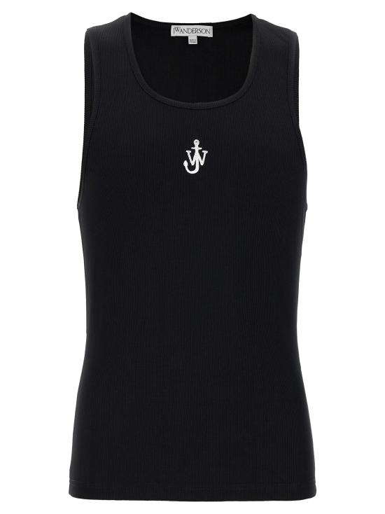 25FW JW앤더슨 민소매 티셔츠 JO0246PG1512999 White Black