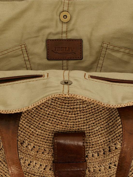 25SS 이벨리브 토트백 LAZAIITEA Beige - IBELIV