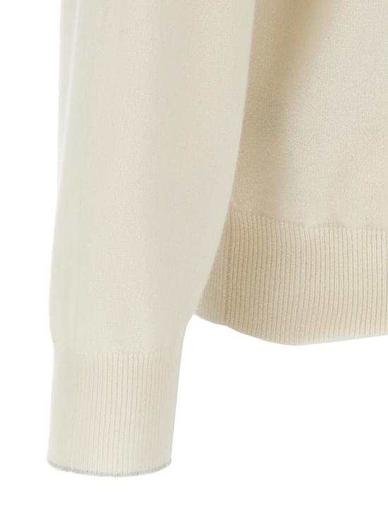 26FW 브루넬로 쿠치넬리 캐시미어 집업 니트 M2200124CO312 White - BRUNELLO CUCINELLI