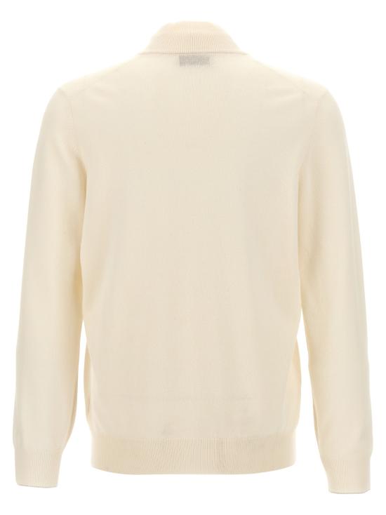 26FW 브루넬로 쿠치넬리 캐시미어 집업 니트 M2200124CO312 White - BRUNELLO CUCINELLI