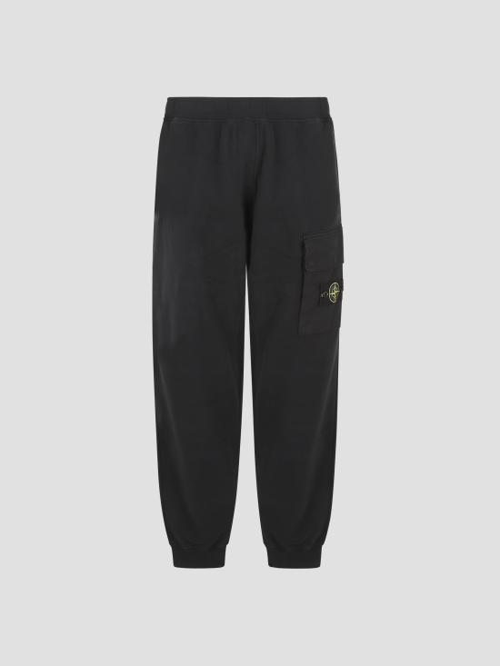 25FW 스톤 아일랜드 6200003 오다닉 코튼 플리스 레귤러 핏 조거 팬츠 K2S156200003S0A20 V0029 BLACK