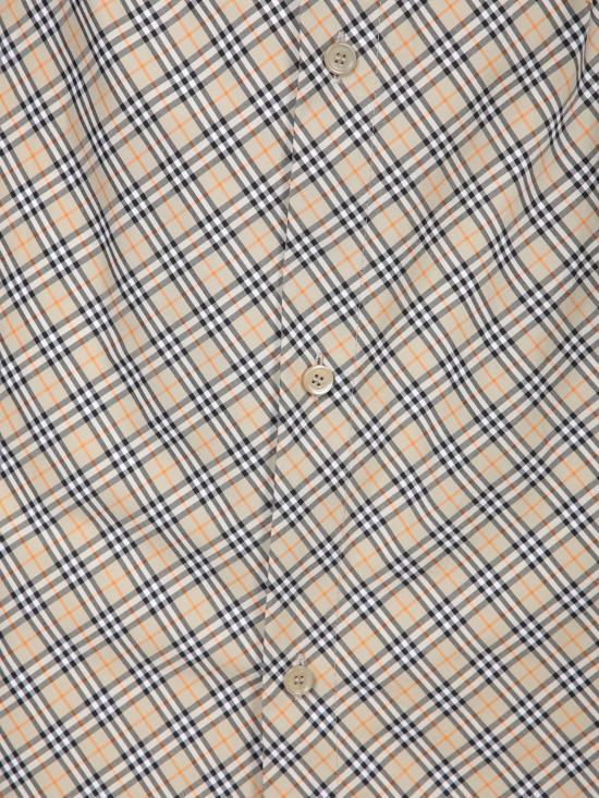 25FW 버버리 체크 벨트 웨이스트 셔츠 드레스  8094357 C1200 Beige - BURBERRY