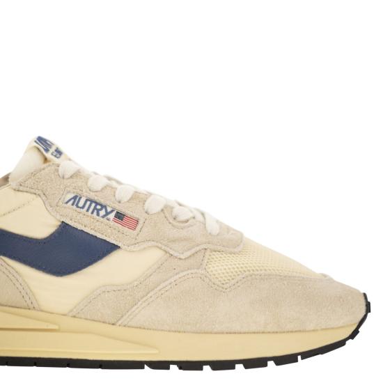 26SS 오트리 릴윈드 로우 나일론 스웨이드 스니커즈 WWLM BEIGE BLUE - AUTRY