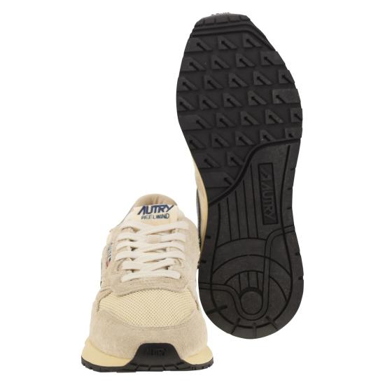 26SS 오트리 릴윈드 로우 나일론 스웨이드 스니커즈 WWLM BEIGE BLUE - AUTRY