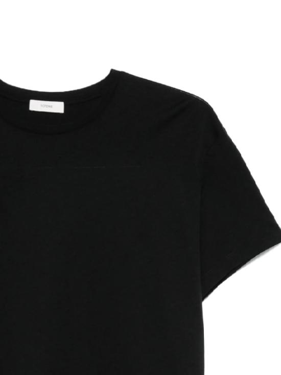 25FW 토템 반팔 티셔츠 252WRT0529FB0419 001 Black - TOTEME