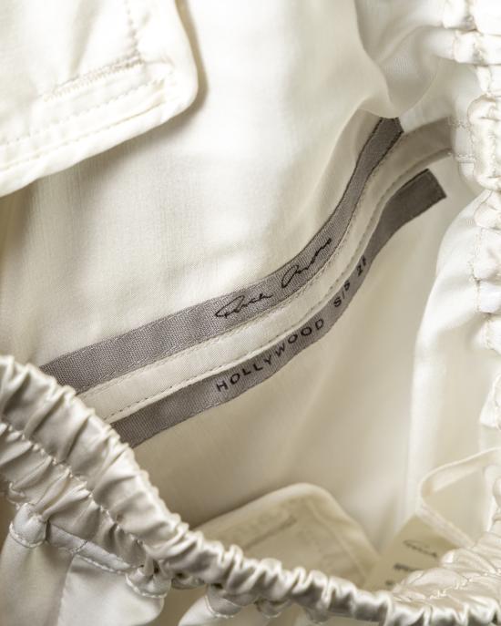 25SS 릭 오웬스 스트레이트 팬츠 RP01E7327 SCH 41 DINGE White - RICK OWENS