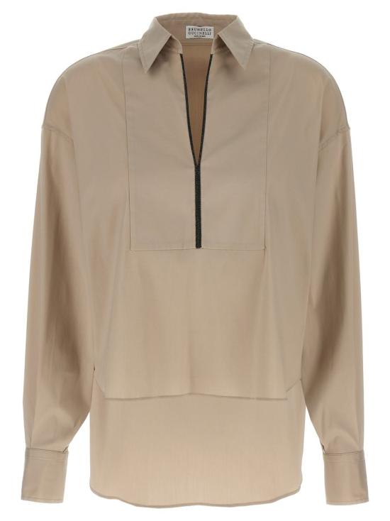 25FW 브루넬로 쿠치넬리 블라우스 M0091EA105C7498 Beige