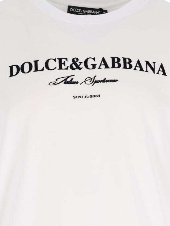 25FW 돌체앤가바나 프린트 코튼 티셔츠  G8RN8T G7O9YW0800 WHITE - DOLCE & GABBANA