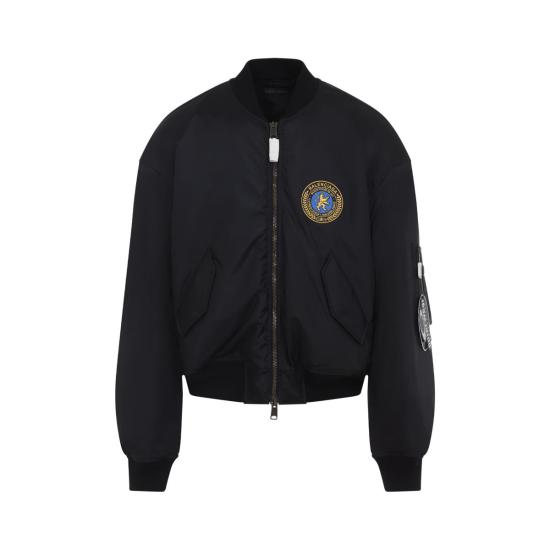 25FW 발렌시아가 봄버 자켓 839101 TOO04 1000 Black