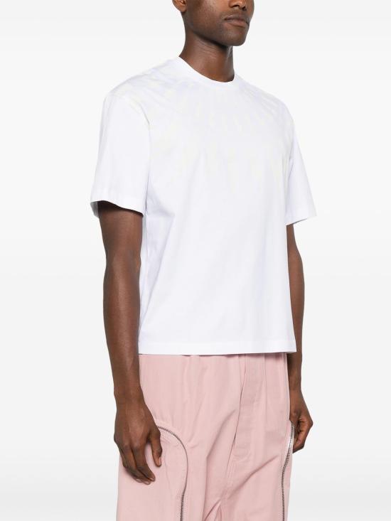  닐바렛 반팔 티셔츠 MY70167AY524755N White - NEIL BARRETT