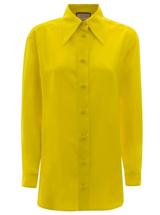 25SS 구찌 블라우스 731203 ZAAOG7278 YELLOW