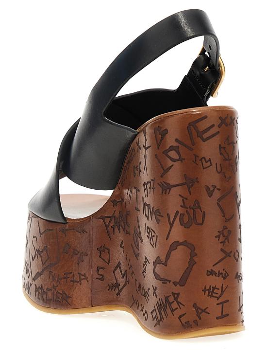 25FW 끌로에 샌들 CHC24A02YLU001 Black - CHLOE