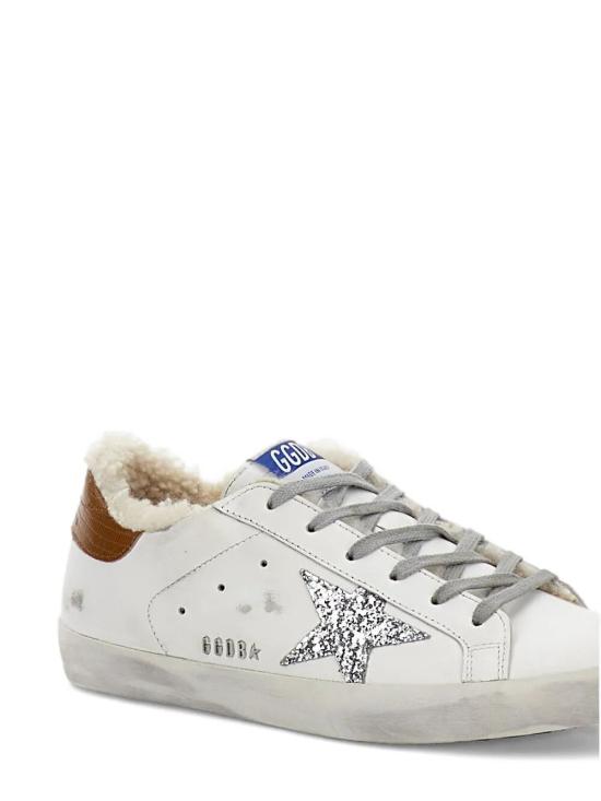 25FW 골든구스 SUPER STAR 슈퍼 스타 클래식 스니커즈 GWF00101 F002695 10942 10942 WHITE SILVER TAUPE BEIGE - GOLDEN GOOSE