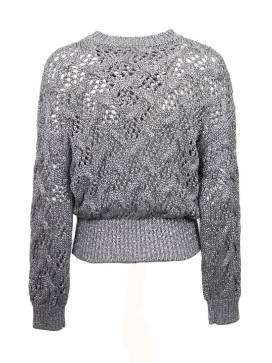 25FW 막스마라 스튜디오 스웨터 PILADE002 Silver - MAX MARA STUDIO