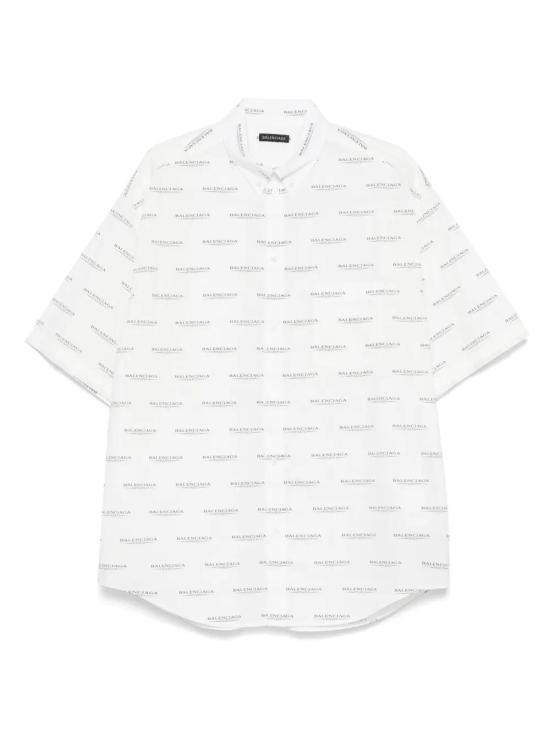 25SS 발렌시아가 반팔 셔츠 681702TSL97 9040 WHITE BLACK