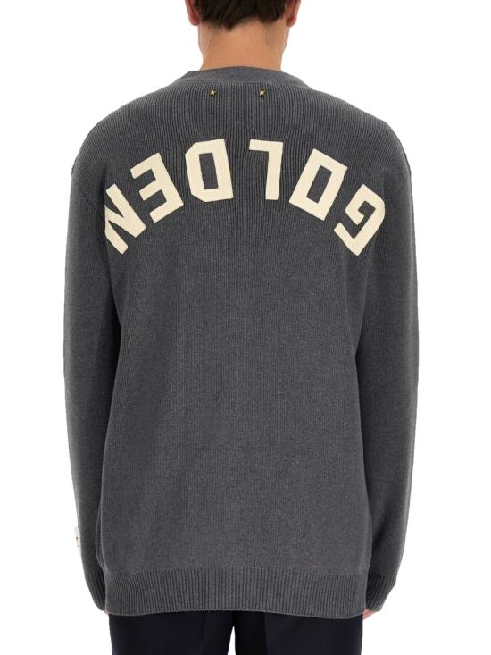 25FW 골든구스 코튼 니트 V넥 버튼 가디건  GMP00946P00066260304 GREY - GOLDEN GOOSE