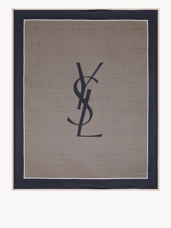 25FW 생로랑 머플러/스카프 8221383Y039 4178 WHITE