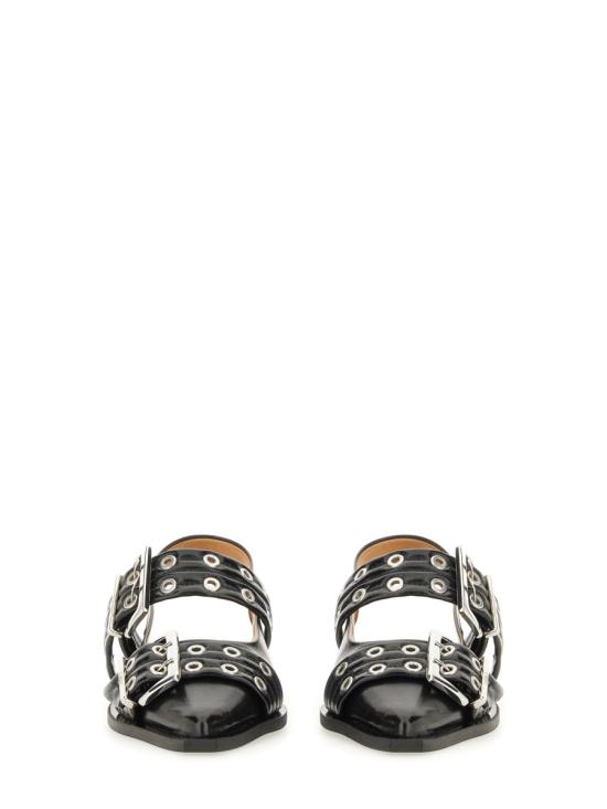 25FW 가니 버클 플랫 슈즈 S2730 099 BLACK - GANNI