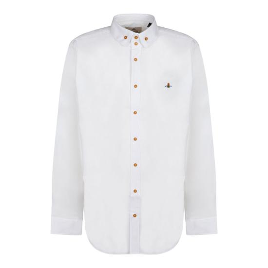 25FW 비비안웨스트우드 긴팔 셔츠 24010005 W009QBSA401 WHITE