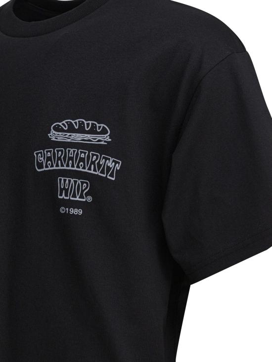 25FW 칼하트 WIP 반팔 티셔츠 I03523089XX03 BLACK - CARHARTT WIP