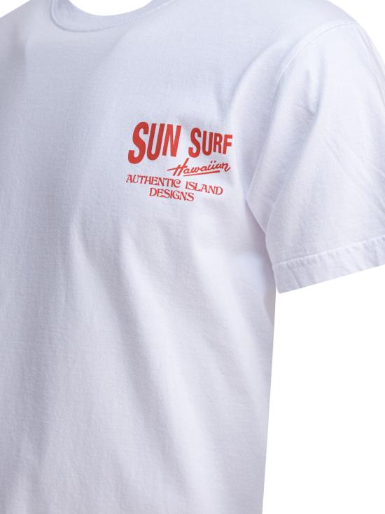 25FW 선서프 반팔 티셔츠 SS79550101 WHITE - SUN SURF