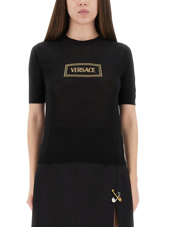 25FW 베르사체 터틀넥 1016786 1A147381B000 BLACK - VERSACE