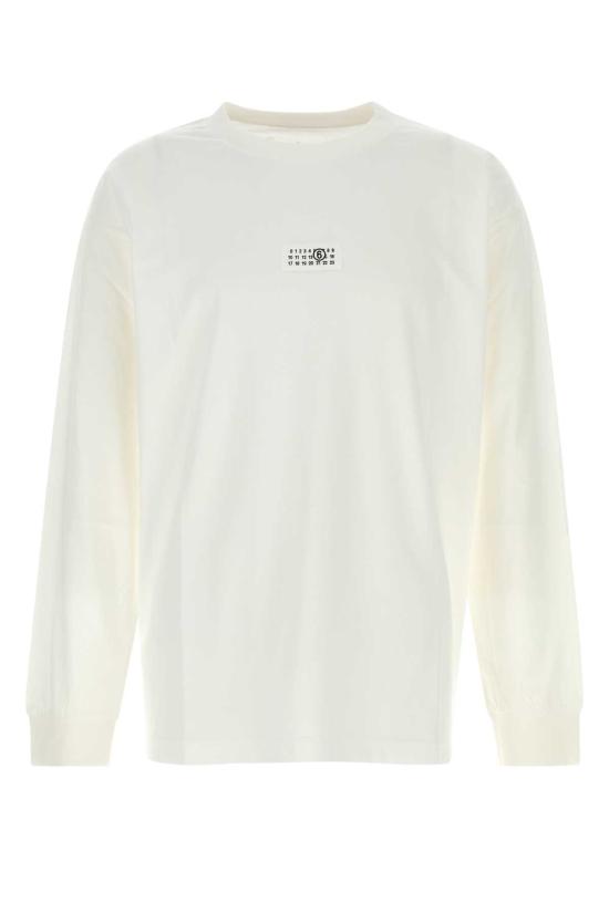 25FW MM6 메종마르지엘라 긴팔 티셔츠 SH0GC0034 S24312101 WHITE