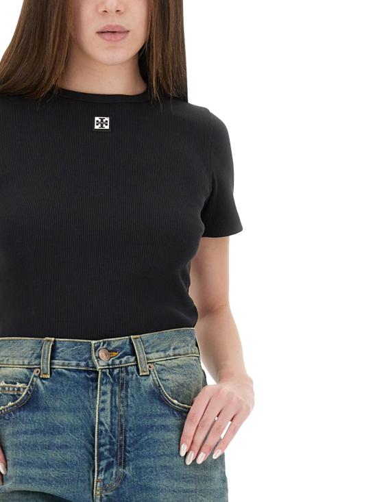 25FW 토리버치 반팔 티셔츠 170886 002 BLACK - TORY BURCH