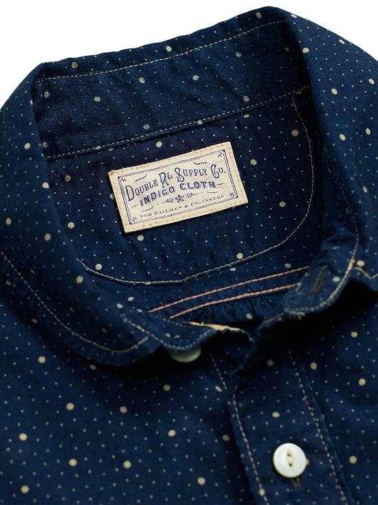  더블알엘 긴팔 셔츠 Rrl 코너 워크 인디고 - RRL