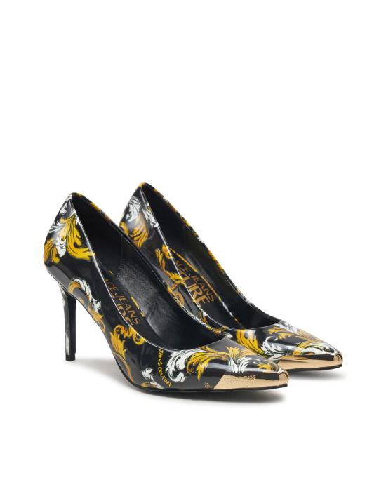 25SS 베르사체 힐/펌프스 78VA3S50 ZS366 G89 NERO MULTI - VERSACE