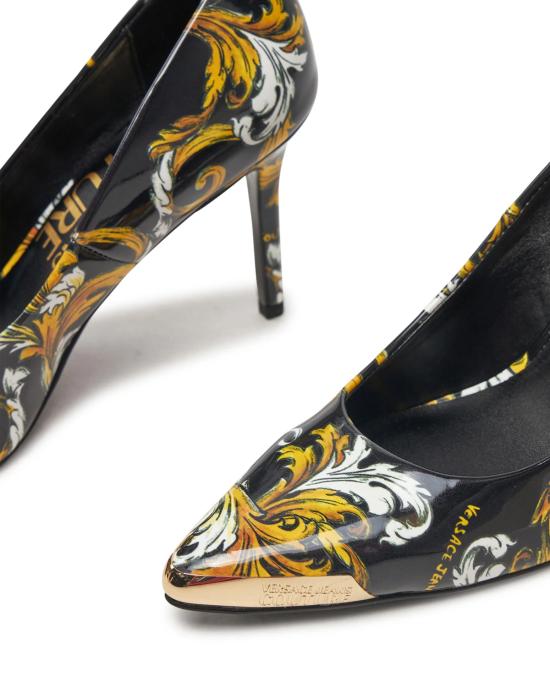 25SS 베르사체 힐/펌프스 78VA3S50 ZS366 G89 NERO MULTI - VERSACE
