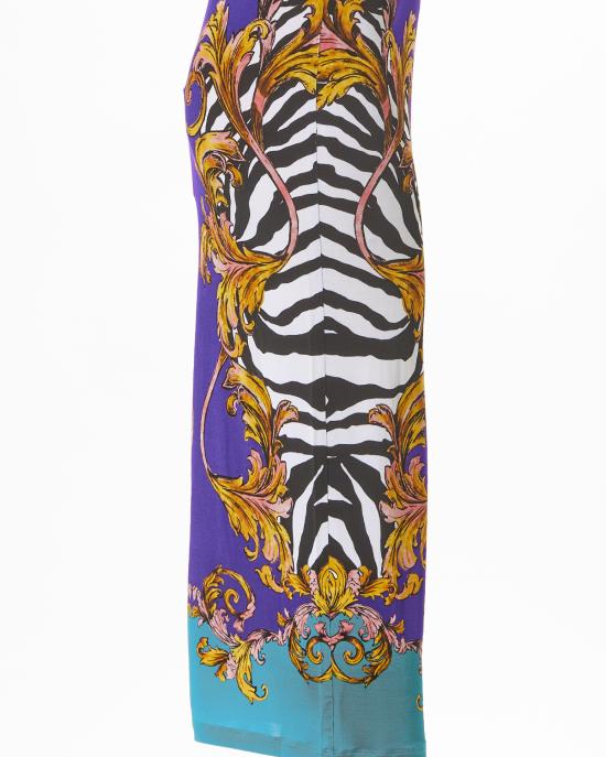 25SS 베르사체 롱 스커트 78HAE8P6 JS475 322 MULTICOLOR - VERSACE