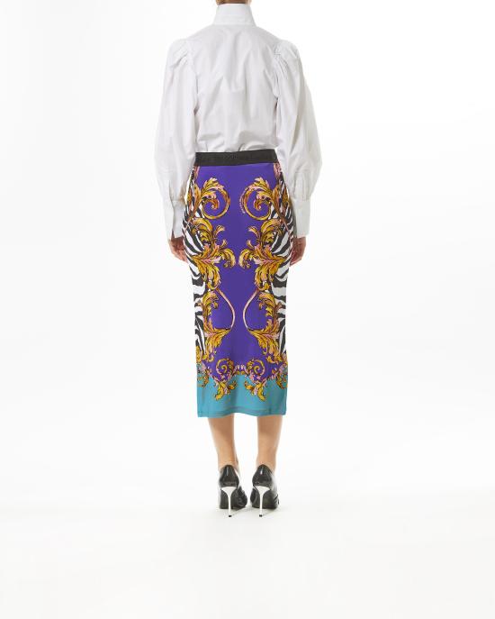 25SS 베르사체 롱 스커트 78HAE8P6 JS475 322 MULTICOLOR - VERSACE