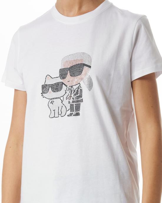 25FW 칼라거펠트 반팔 티셔츠 A1W17131 100 white BIANCO - KARL LAGERFELD