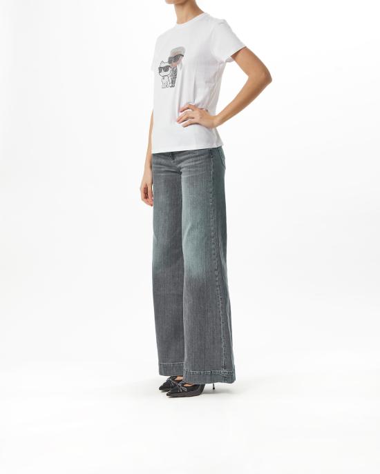 25FW 칼라거펠트 반팔 티셔츠 A1W17131 100 white BIANCO - KARL LAGERFELD