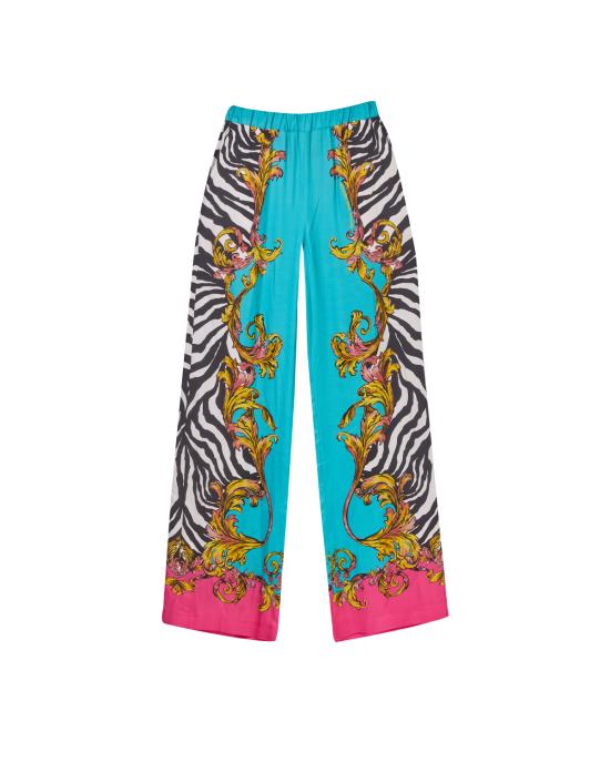 25SS 베르사체 스트레이트 팬츠 78HAA1P2 NS653 288 MULTICOLOR