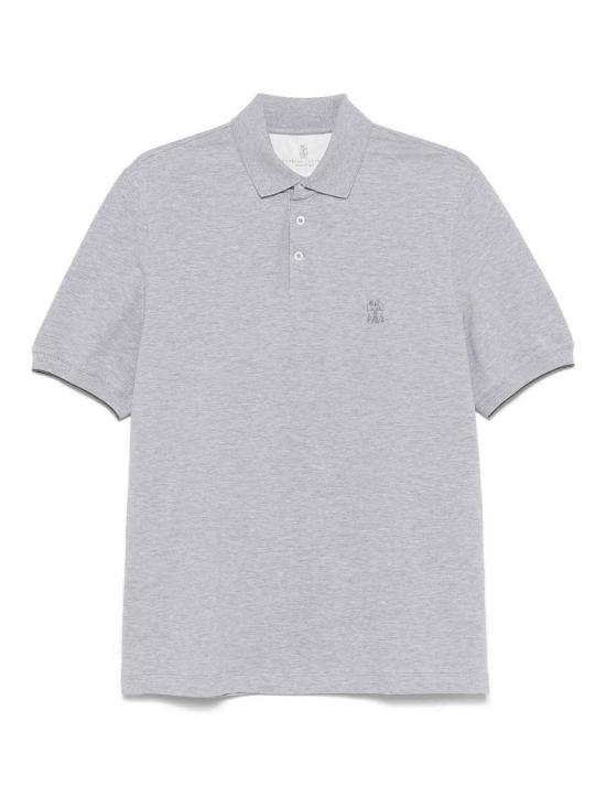 26SS 브루넬로 쿠치넬리 폴로 티셔츠 ME8548788CT924 Grey