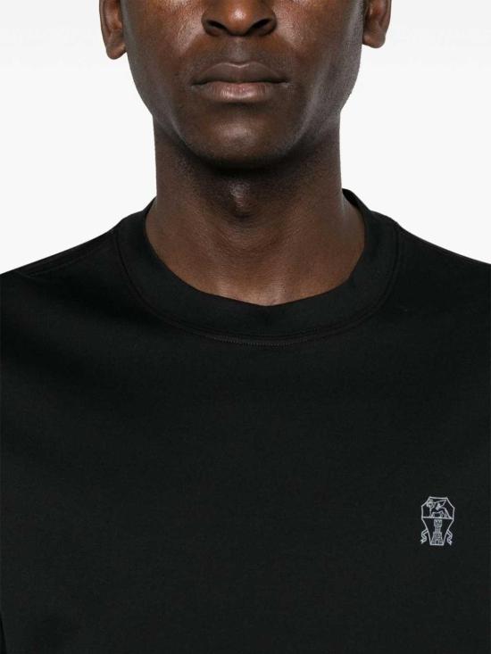  브루넬로 쿠치넬리 반팔 티셔츠 M0B138440CGB88 Black - BRUNELLO CUCINELLI