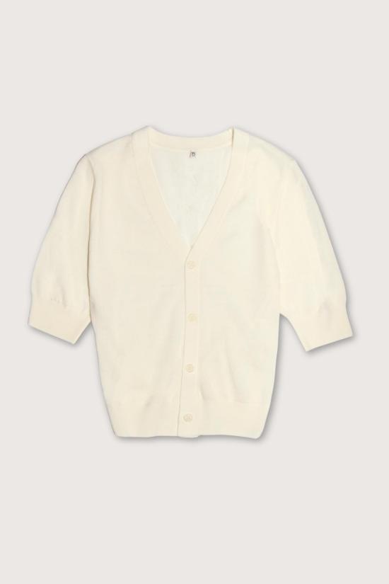  알13 가디건 R13 엘보 슬리브 스플릿 헴 카디건 크림