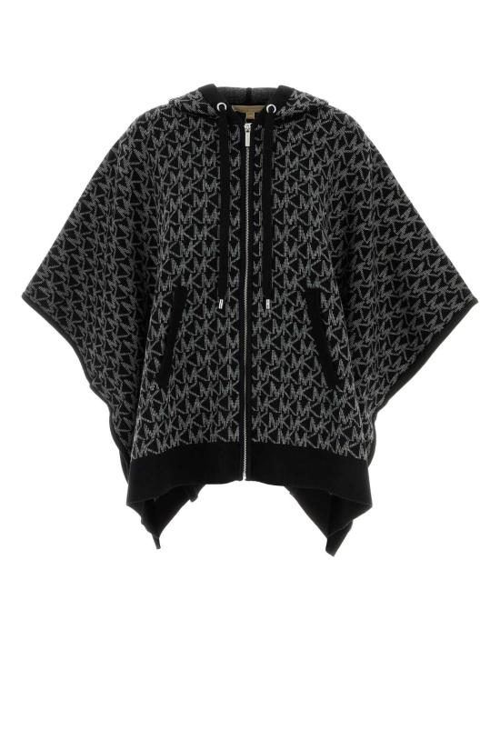 25FW 마이클 코어스 케이프 MT561CCK87 BLACKWHITE Printed