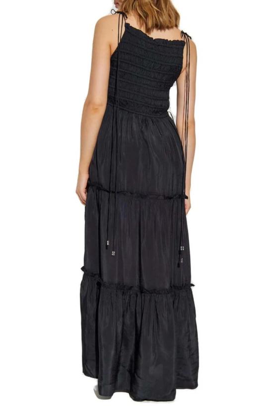  가니 롱 원피스 하보타이 맥시 스모크 슬립 드레스 - GANNI