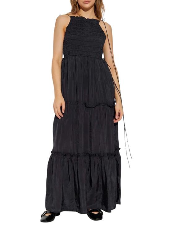  가니 롱 원피스 하보타이 맥시 스모크 슬립 드레스