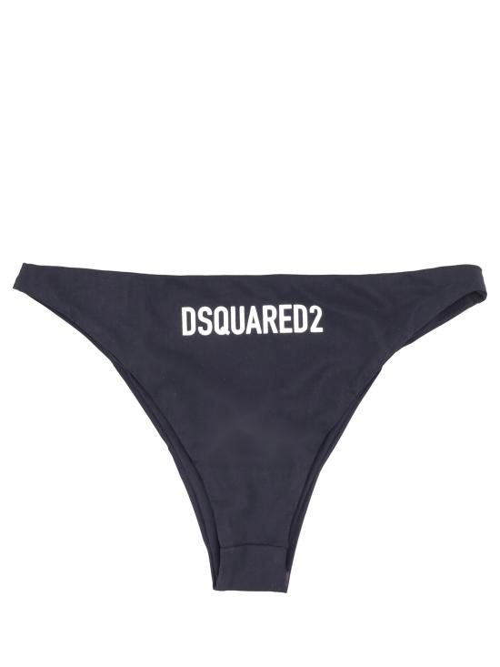 25SS 디스퀘어드2 비치웨어 D6B225040 010 BLACK WHITE - DSQUARED2