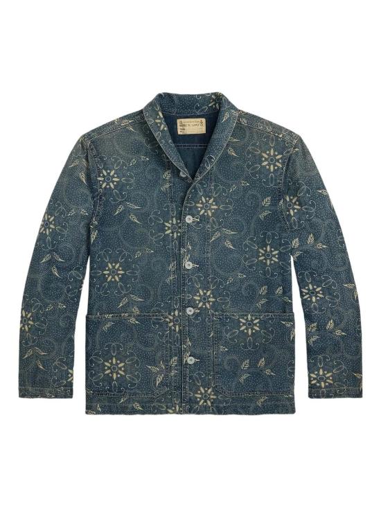  더블알엘 데님 자켓 RRL 프린트 윌슨 오버셔츠 인디고