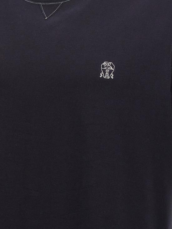 26SS 브루넬로 쿠치넬리 반팔 티셔츠 M0B131328GCW361 Blue - BRUNELLO CUCINELLI