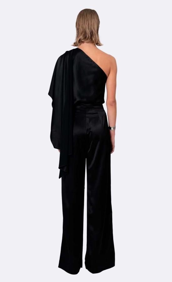  논살란트 레이블 스트레이트 팬츠 논샬란트 라벨 파리 팬츠 쁘띠 블랙 - NONCHALANT LABEL