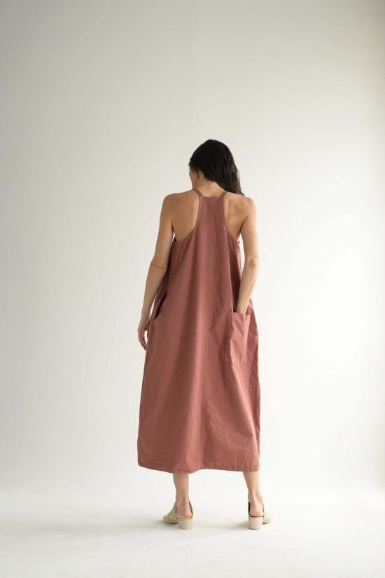  앨범 디 파밀리아 롱 원피스 앨범 Di Famiglia 뽀빠이 바지 스커트 코랄 - ALBUM DI FAMIGLIA